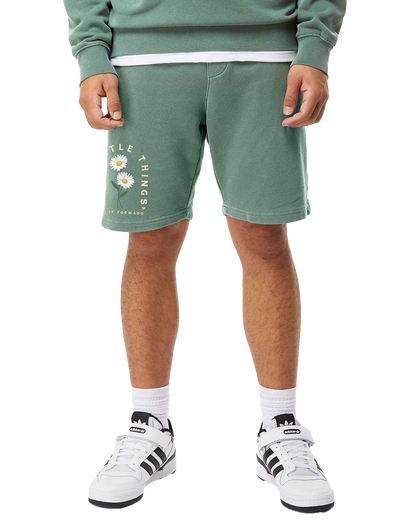 Pigment Dye Fleece Shorts - Alpine Green